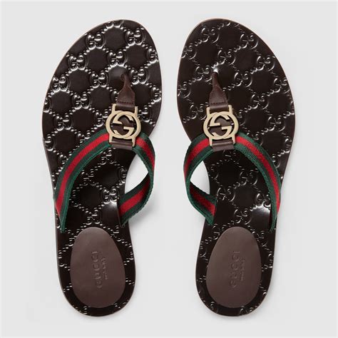 gucci thong sandal|Designer Flip Flops for Women .